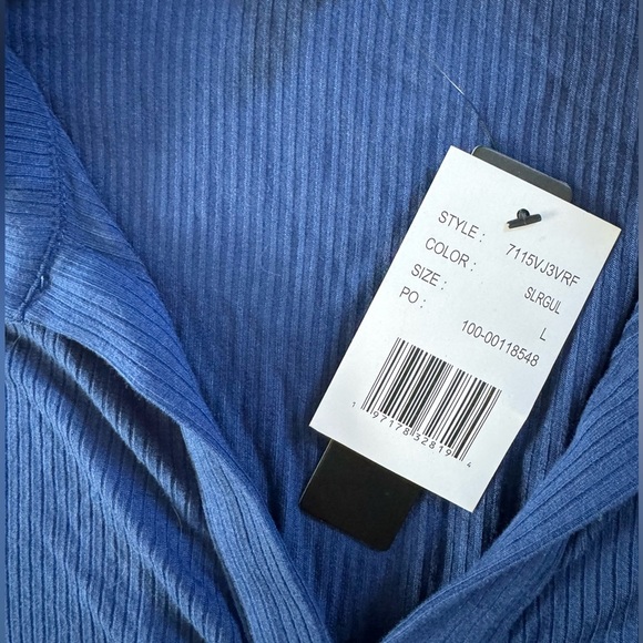 Women's Blue Bodysuit Top Size Large NWT - Picture 2 of 5